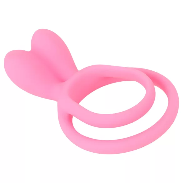 Pulselock Cocktura - penis- en ballenring met konijnenmotief (roze)