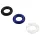 Pulselock Cirkl - TPE-penisringenset, 3 stuks (zwart)