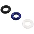 Pulselock Cirkl - TPE-penisringenset, 3 stuks (zwart)