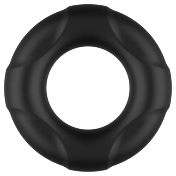 Pulselock Cirkl - siliconen penisring (zwart) - 22 mm