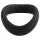 Pulselock Cocktura - gedraaide siliconen penisring (zwart) - 45 mm