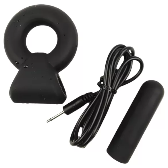 Pulselock Vantr - oplaadbare vibrerende penis- en teeltring (zwart) - 25 mm