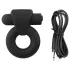 Pulselock Vantr - oplaadbare vibrerende penis- en teeltring (zwart) - 25 mm