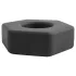 Pulselock Forge - siliconen penisring in de vorm van een moer (zwart) - 22 mm
