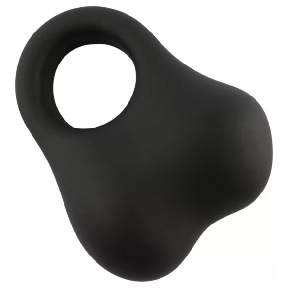 Pulselock Taur - siliconen ballenring met verzwaarde balletjes (zwart)