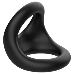 Pulselock Taur - gecontourde penis- en teeltring (zwart)