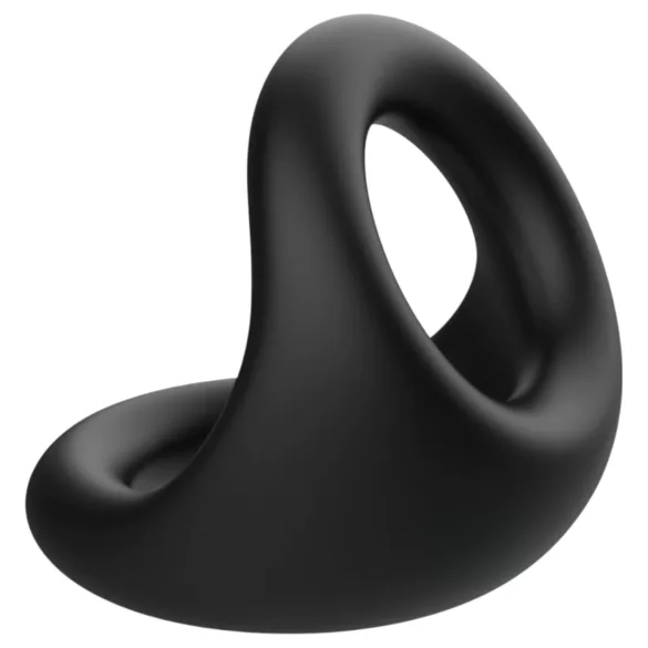 Pulselock Taur - gecontourde penis- en teeltring (zwart)