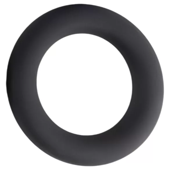 Pulselock Cirkl - zwarte flexibele siliconen ballenring (40 mm)