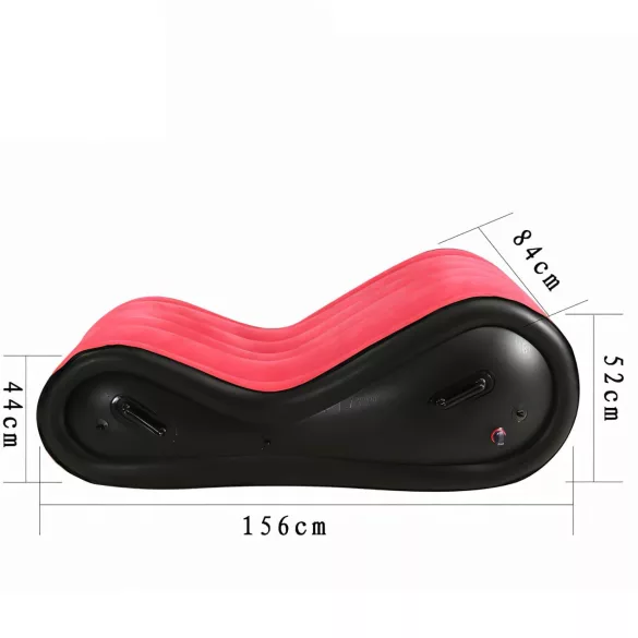 Desirel Magic Pillow - Opblaasbaar BDSM‑seksspeeltje / seksmeubel - met boeien (rood)