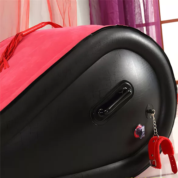 Desirel Magic Pillow - Opblaasbaar BDSM‑seksspeeltje / seksmeubel - met boeien (rood)