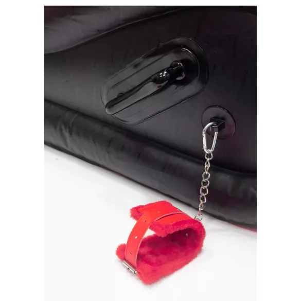 Desirel Magic Pillow - Opblaasbaar BDSM‑seksspeeltje / seksmeubel - met boeien (rood)