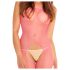 Rene Rofe - Fishnet catsuit (S-L) - roze