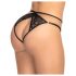 Mapalé - Zwarte Open Slip met Bandjes en Print - M/L