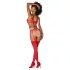 Mapalé - 3-delig beha set met uitsnijdingen (rood-naturel) - (S/M)