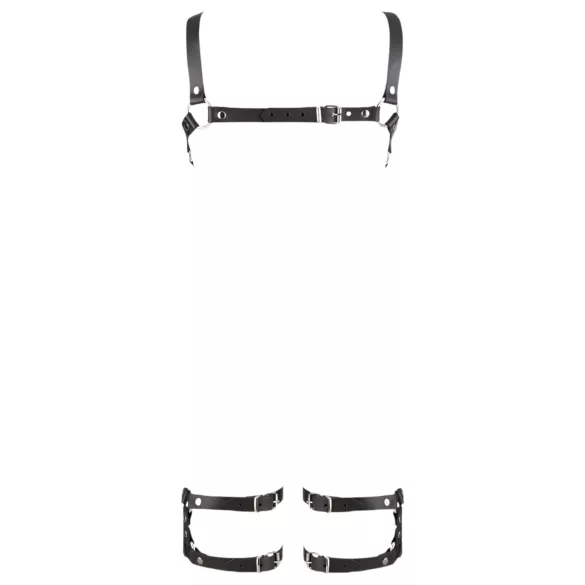 ZADO - leren harnas body - zwart - L/XL