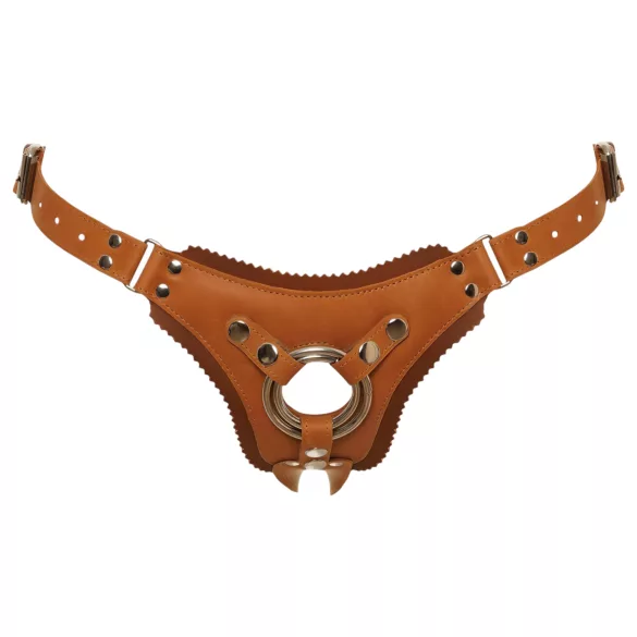 ZADO - leren harnas voor strap-on - bruin