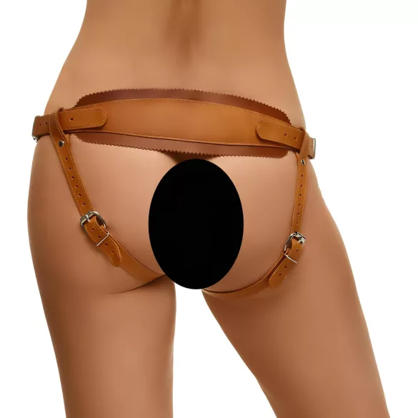 ZADO - leren harnas voor strap-on - bruin