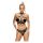 ZADO - Leren set met strap-on slipje (zwart) - L/XL
