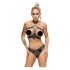 ZADO - Leren set met strap-on slipje (zwart) - L/XL