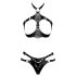 ZADO - Leren set met strap-on slipje (zwart) - L/XL