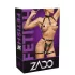 ZADO - 2-delige leren harnas set (zwart-goud)