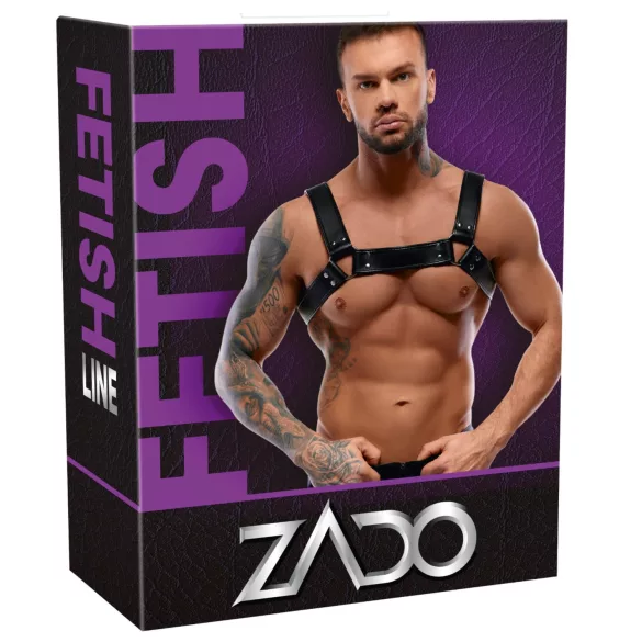 ZADO - leren borsttuig - zwart