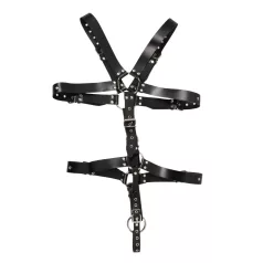 ZADO - leren heren harnas body - zwart - S-L