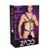 ZADO - zwarte leren heren bodyharnas (S-L)