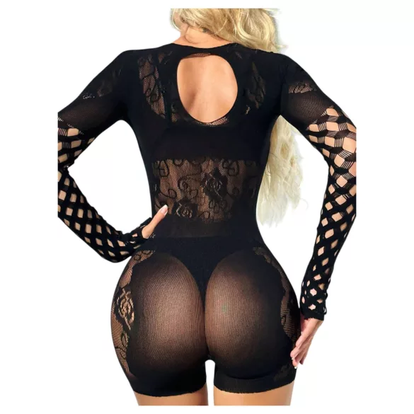 JSY 017 - matte jumpsuit (zwart)