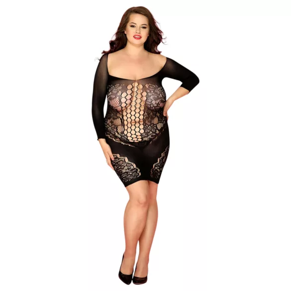 JSY 022 - zwarte matte catsuit (XL-2XL)