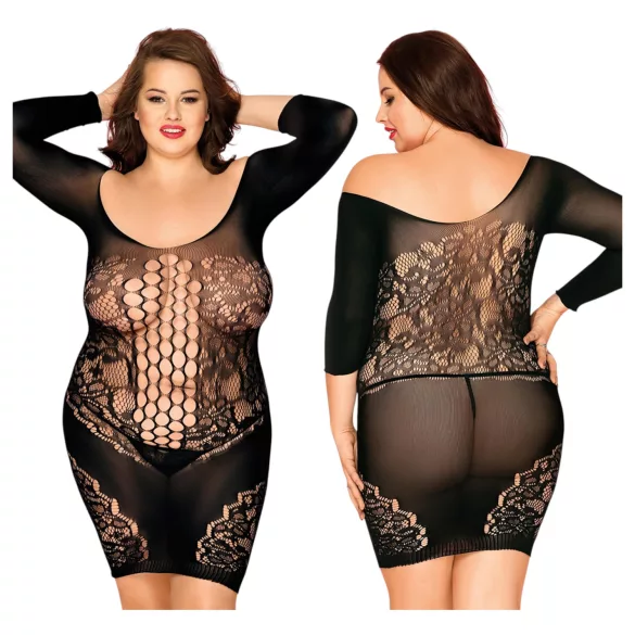 JSY 022 - zwarte matte catsuit (XL-2XL)