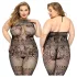 JSY 023 - zwarte matte catsuit (XL-2XL)