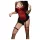 JSY 049 - veters lingerie set (rood)
