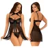 JSY 056 - babydoll set - zwart