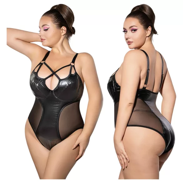 JSY 063 - zwarte body (XL-2XL)