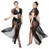 JSY 065 - zwarte babydoll set (XL-2XL)