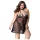 JSY 066 - zwarte babydollset (XL-2XL)