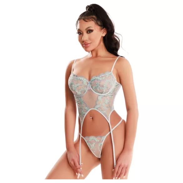 JSY 036 - erotische lingerieset (blauw) - L/XL