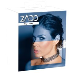 ZADO - halsband met ketting - staal - zilver