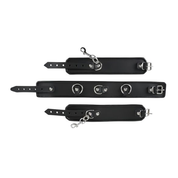 ZADO - leren halsband met boeien - zwart