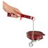 ZADO - leren halsband en riem (rood)