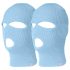 Balaclava - gebreide orale masker - 3 openingen - blauw
