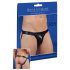 Glanzende minimalistische herenslip (zwart) - L