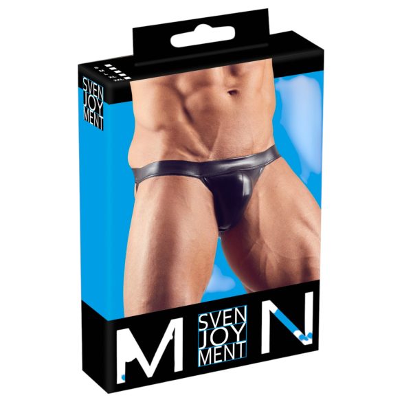 Svenjoyment - glanzende jockstrap (zwart) - XL