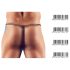 Zwarte heren mini-string - L