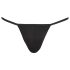 Zwarte heren mini-string - L