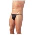 Zwarte heren mini-string - L