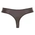 Svenjoyment - heren string - glanzend met strass en rits - zwart - M