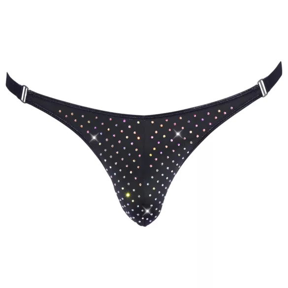 Svenjoyment - herenstring met strass - zwart - M