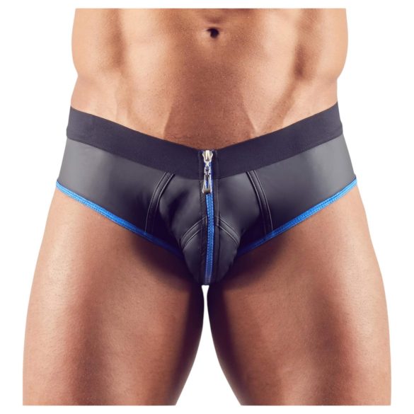 Svenjoyment - open jock onderbroek (zwart-blauw)